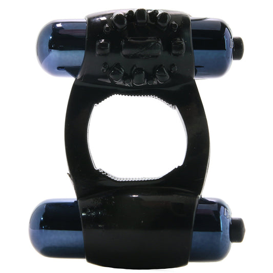Fantasy C-Ringz Duo-Vibrating Super Ring in Black - Vibrators - HoneyHugs Canada
