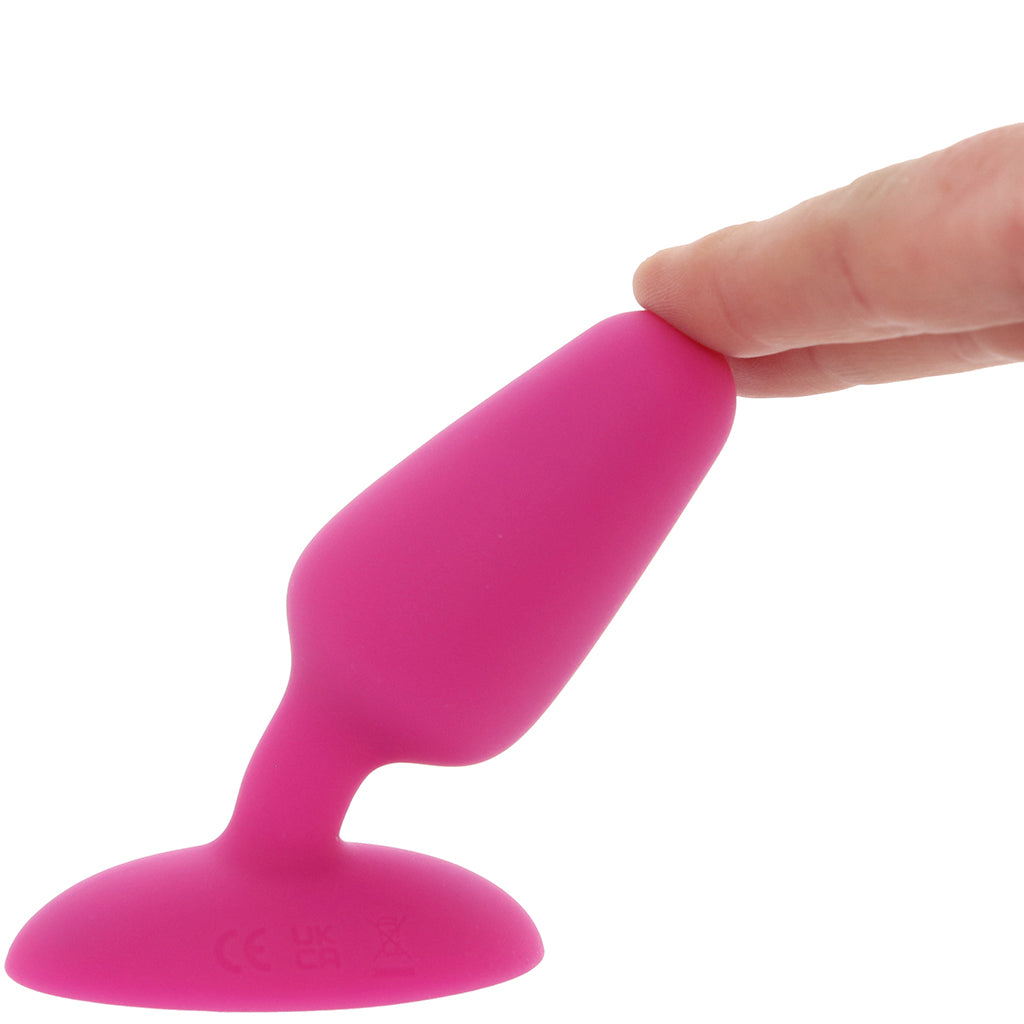 Bang! Bang! Vibrating Silicone Butt Plug in Pink - Vibrators - HoneyHugs Canada (View 8)