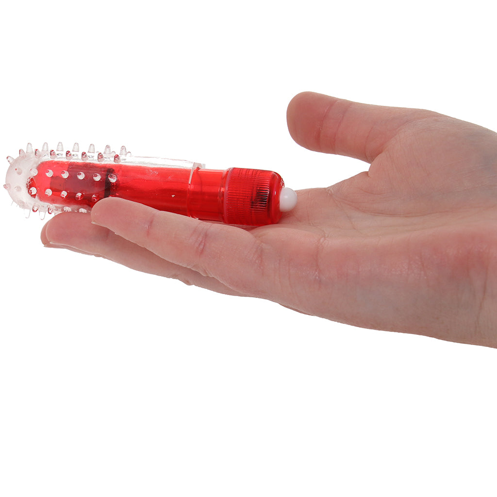 Travel Blaster Textured Bullet Vibe in Red