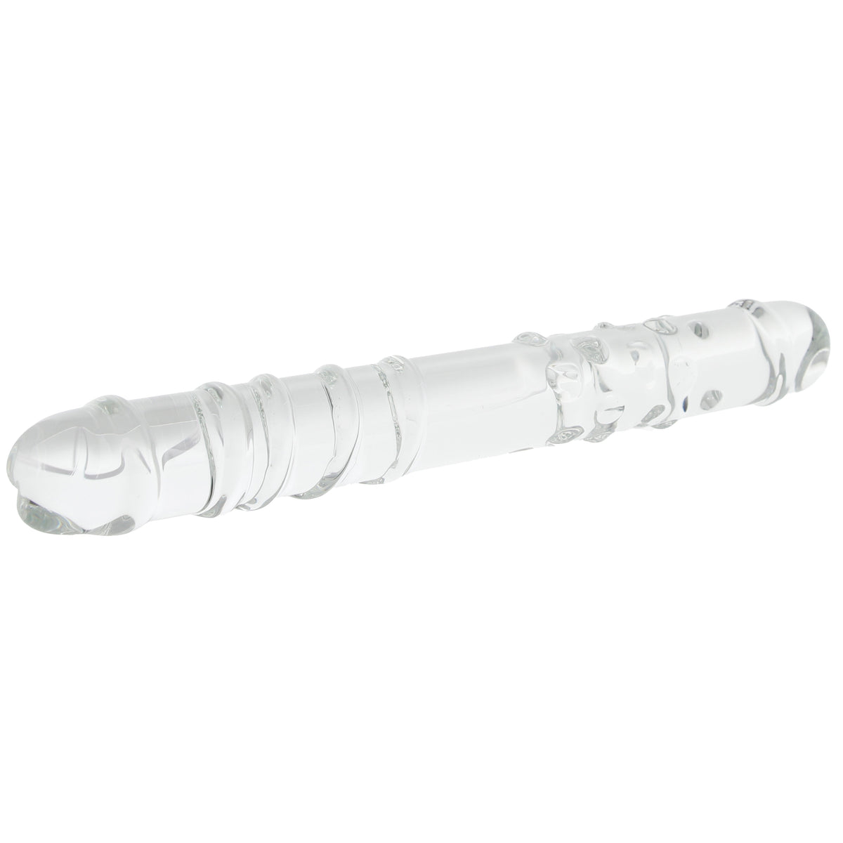 Clarity Elysian Sensation Double-Ended Glass Dildo