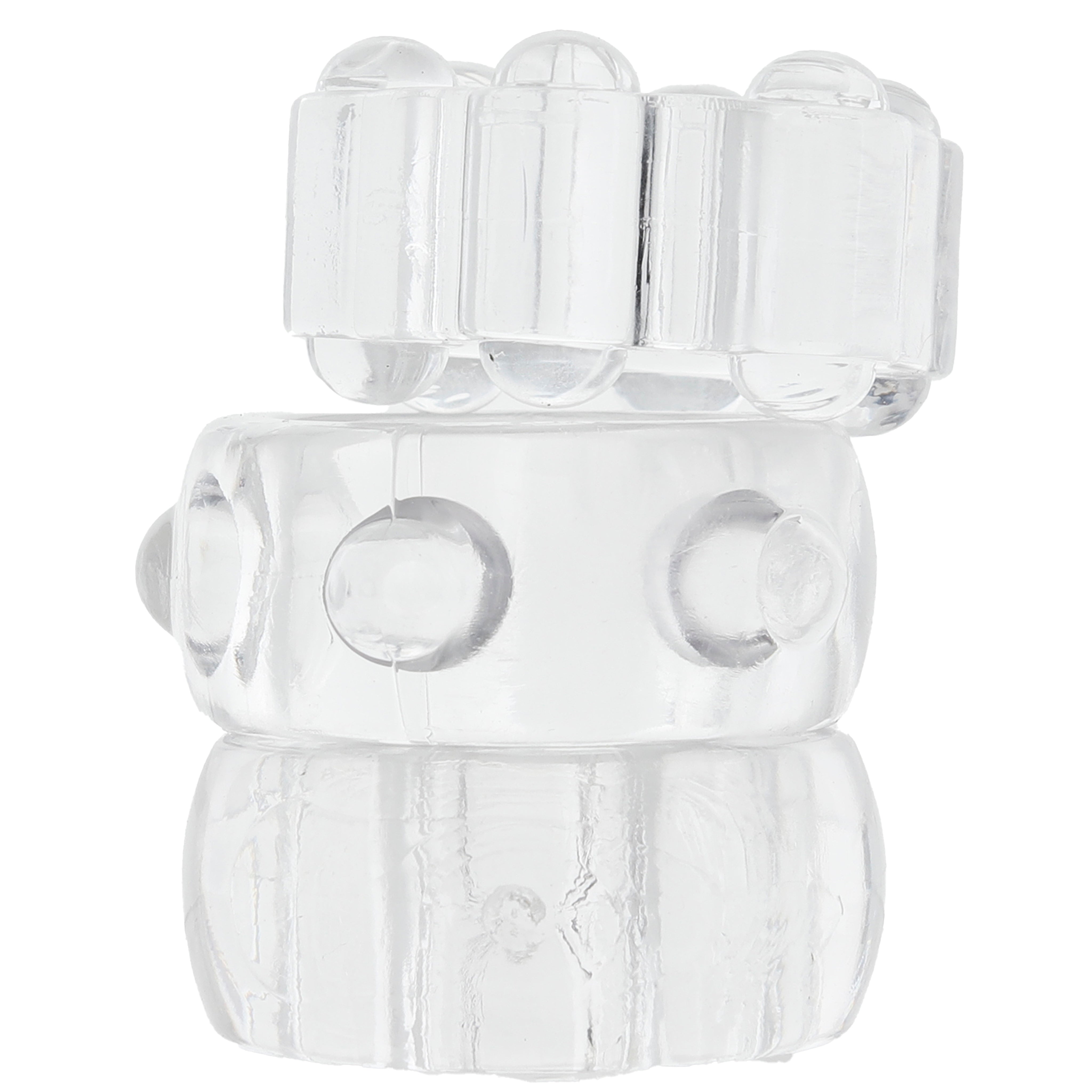 Crystal Jellies Performance Cock Ring Set in Clear