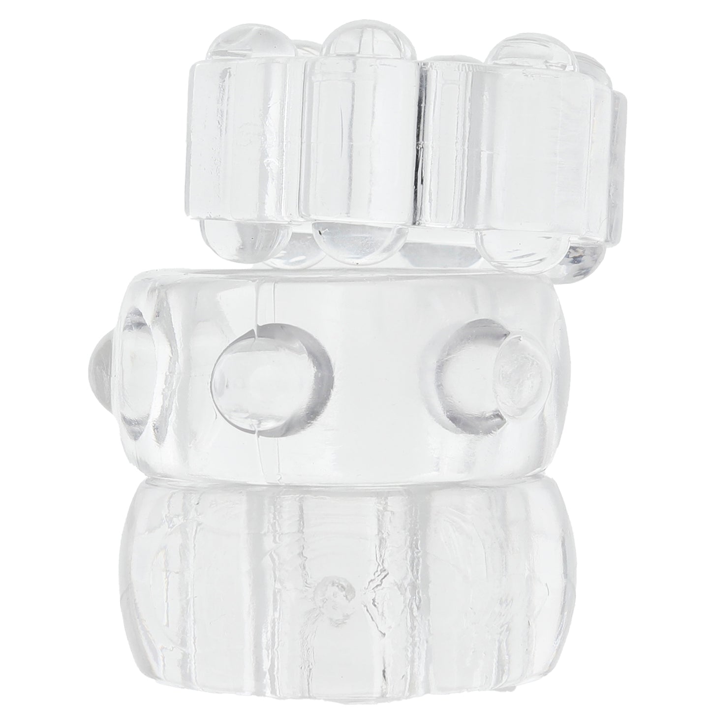 Crystal Jellies Performance Cock Ring Set in Clear