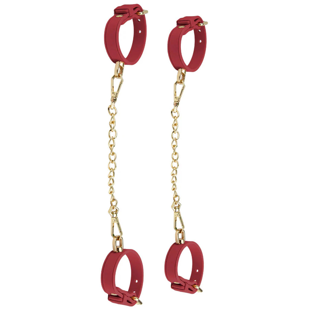 Temptasia Ardor Silicone Wrist & Ankle Restraint Set in Red