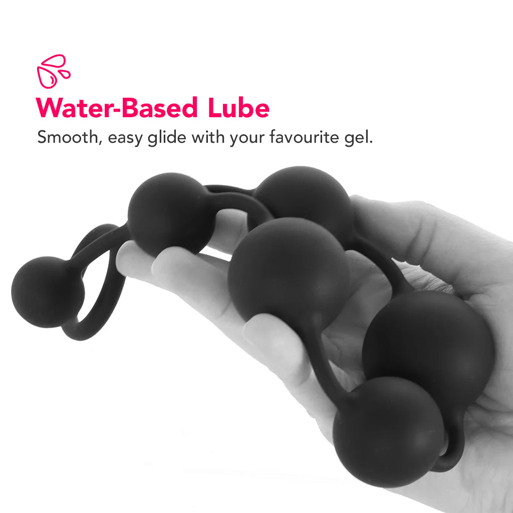 Anal Adventures Platinum Large Silicone Anal Beads