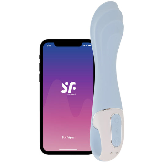 Satisfyer Satisfyer Air Pump Vibrator 5+ G-Spot Vibe in Blue - Vibrators - HoneyHugs Canada
