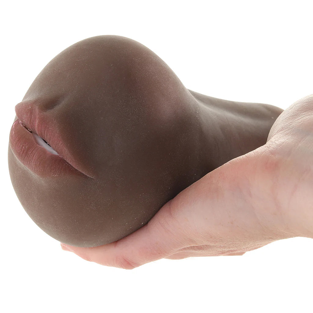 CalExotics Stroke It Anatomical Mouth Stroker in Brown - Male Masturbators - HoneyHugs Canada (View 4)