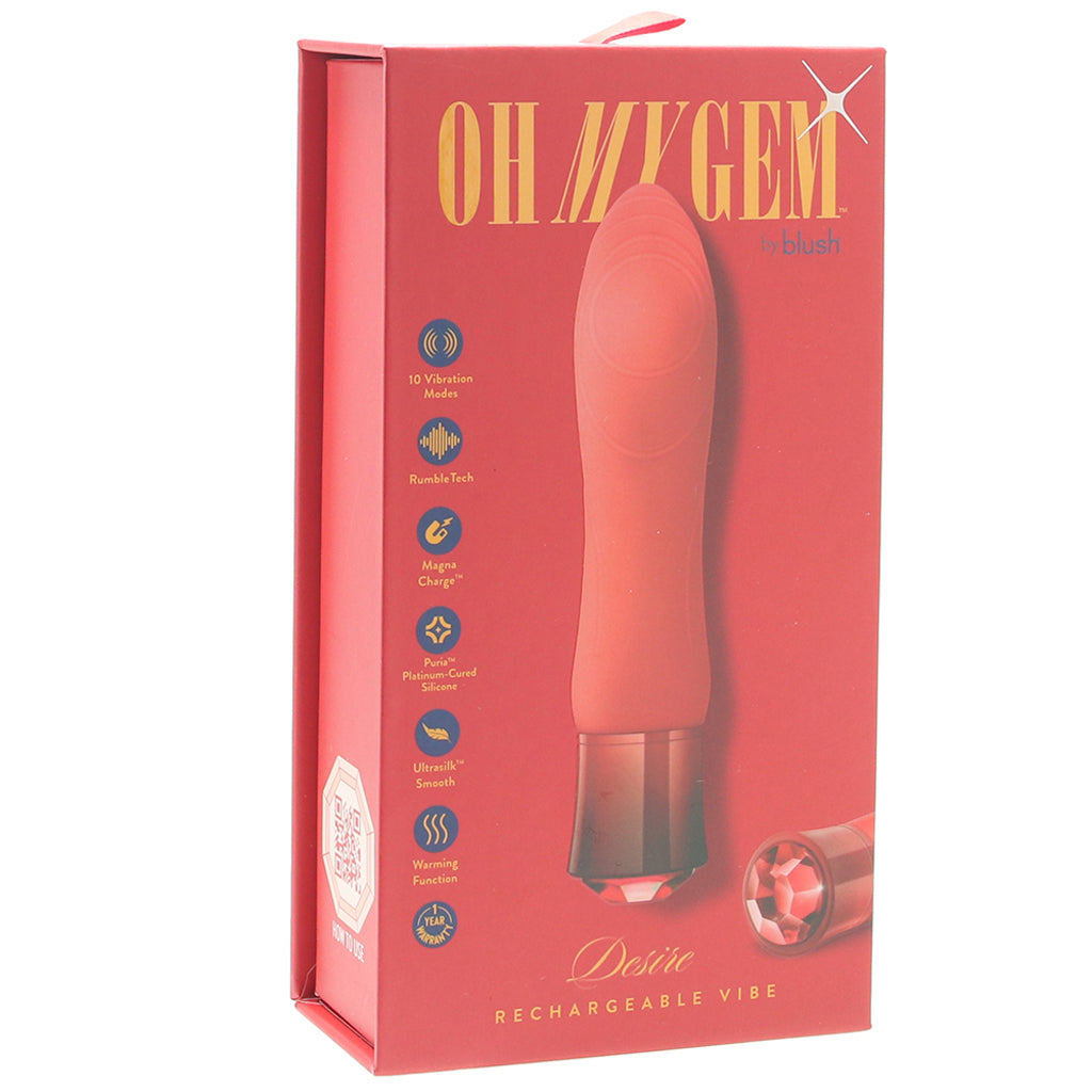 Oh My Gem Oh My Gem Desire Vibe in Ruby - Vibrators - HoneyHugs Canada (View 6)