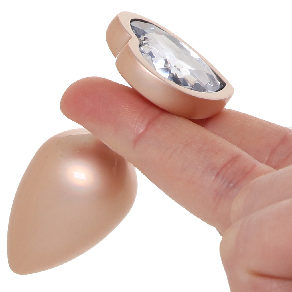 Booty Bling Gold Metal Jewelled Butt Plug in Small