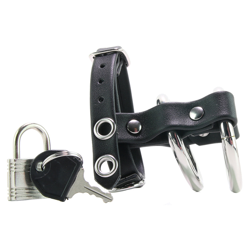 Double Metal C-Ring with Locking Ball Strap