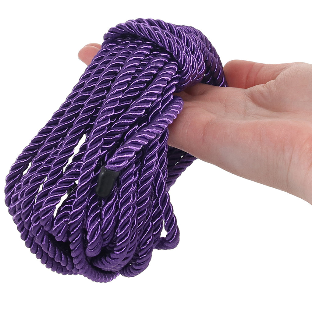 Ouch! Purple Bondage Rope - 10m/32.8' Ultra-Soft & Strong Restraint