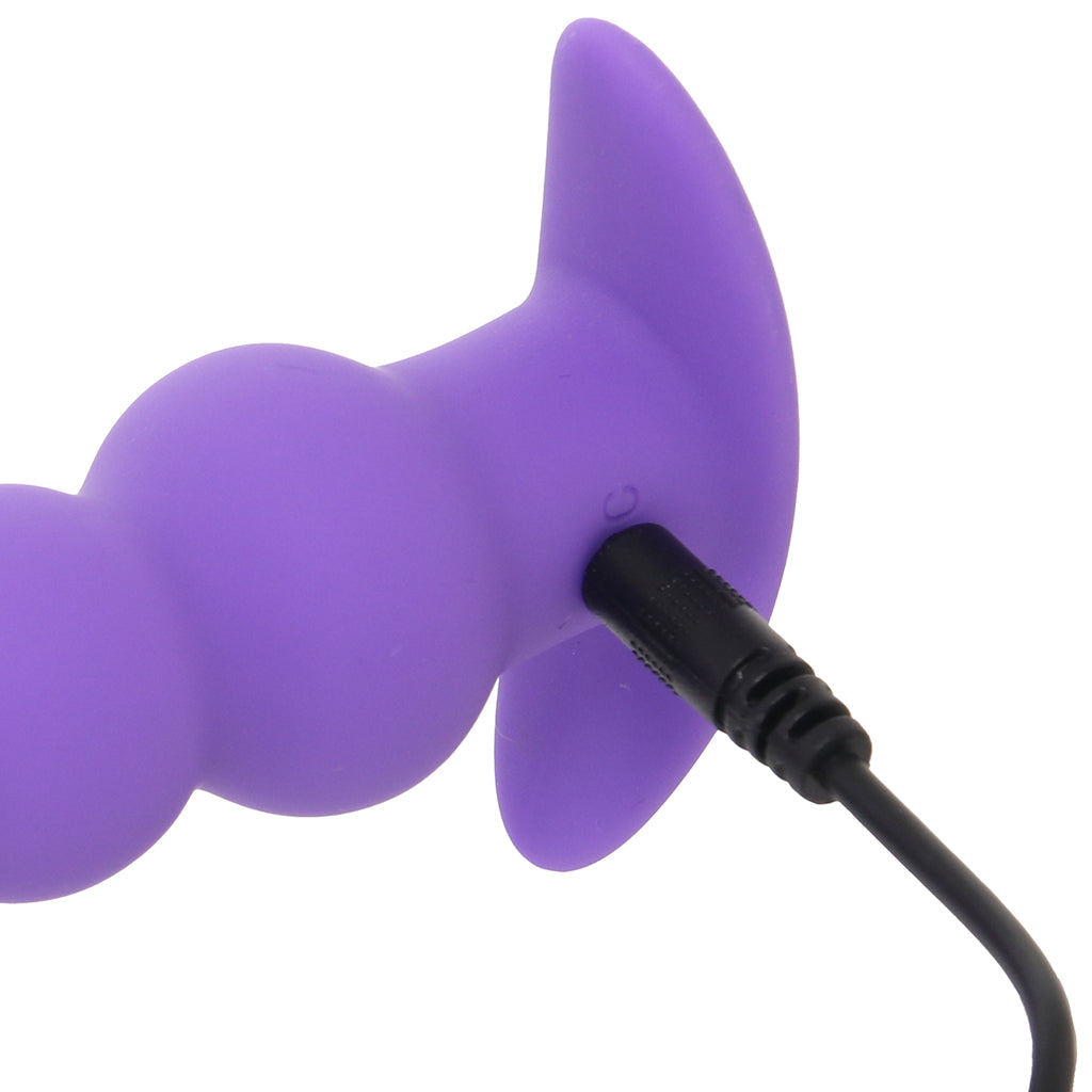 Basic Essentials Vibrating Beaded Anal Probe
