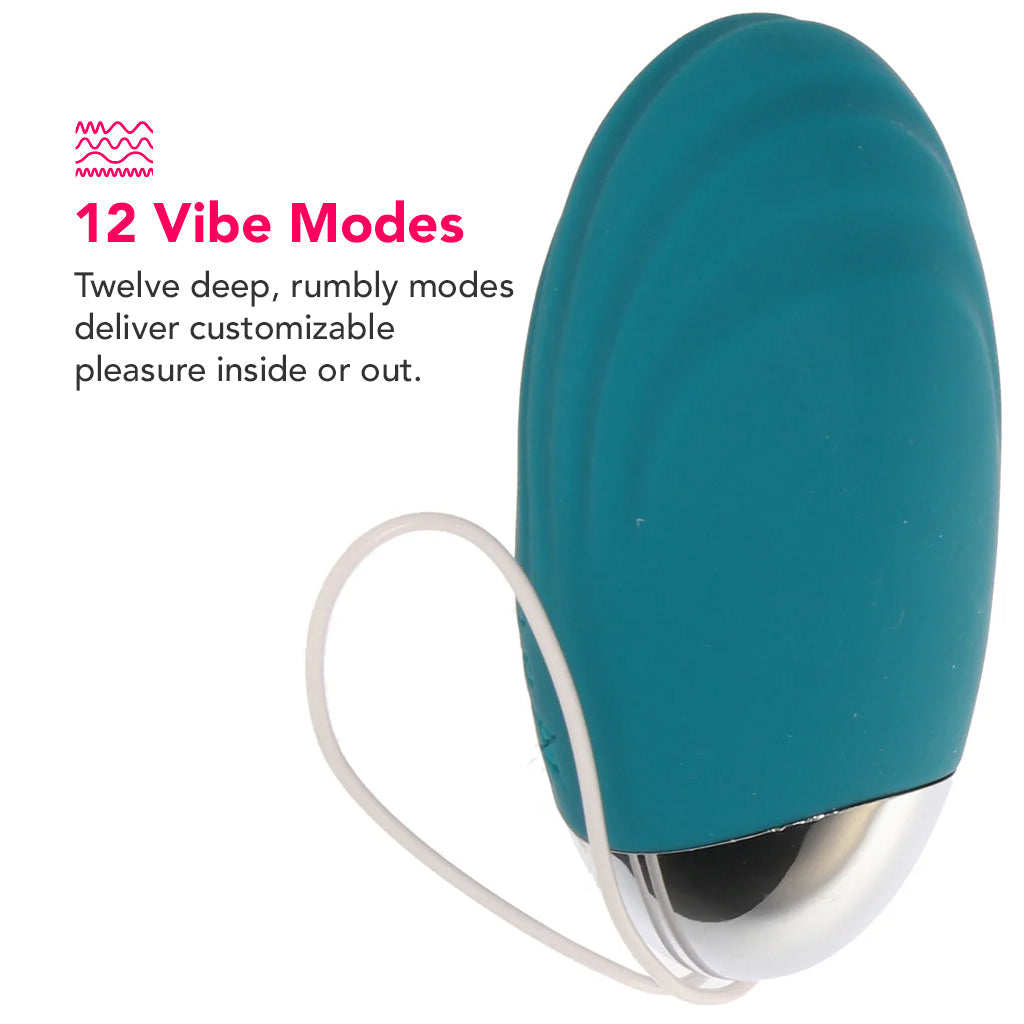 Oval Office Egg Vibe with Remote in Teal