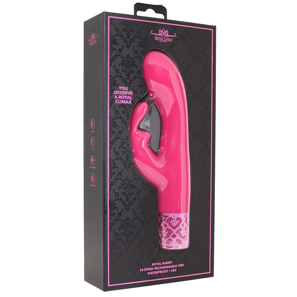 Shots Toys Royal Gems Rabbit Vibe in Pink - Vibrators - HoneyHugs Canada (View 9)