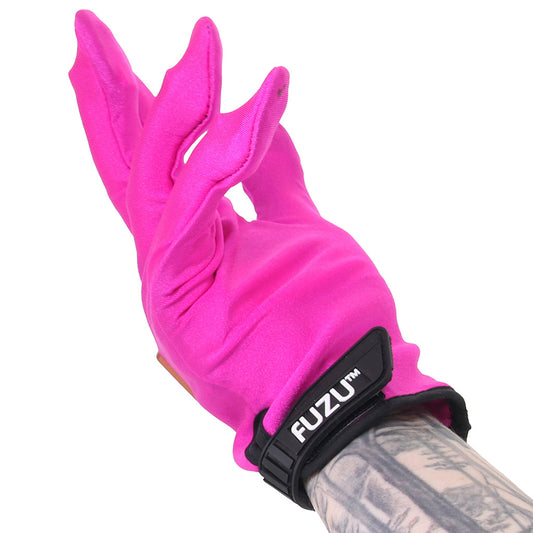 Deeva Fuzu Vibrating Small Massage Gloves in Pink - Vibrators - HoneyHugs Canada (View 2)
