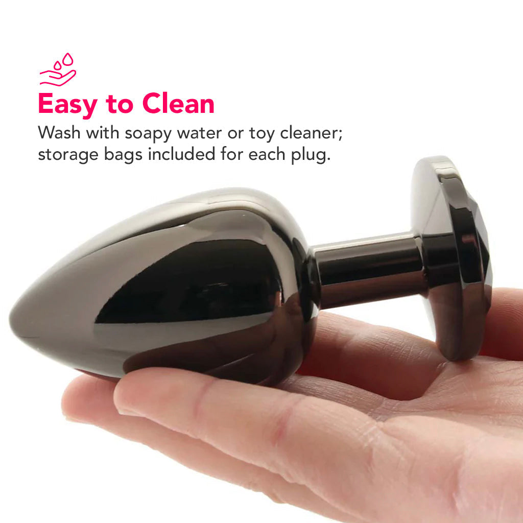 Black Gem Anal Plug Set