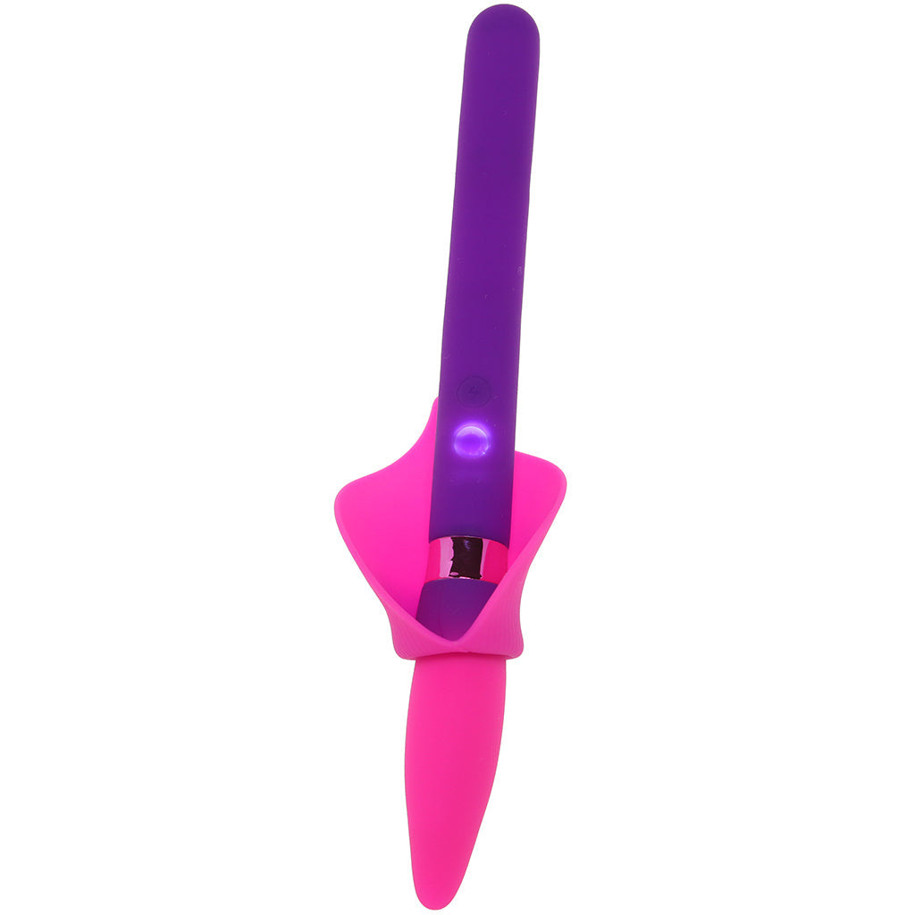 Maia Vala Fiercely Powerful Silicone Flower Vibe in Purple - Vibrators - HoneyHugs Canada (View 3)