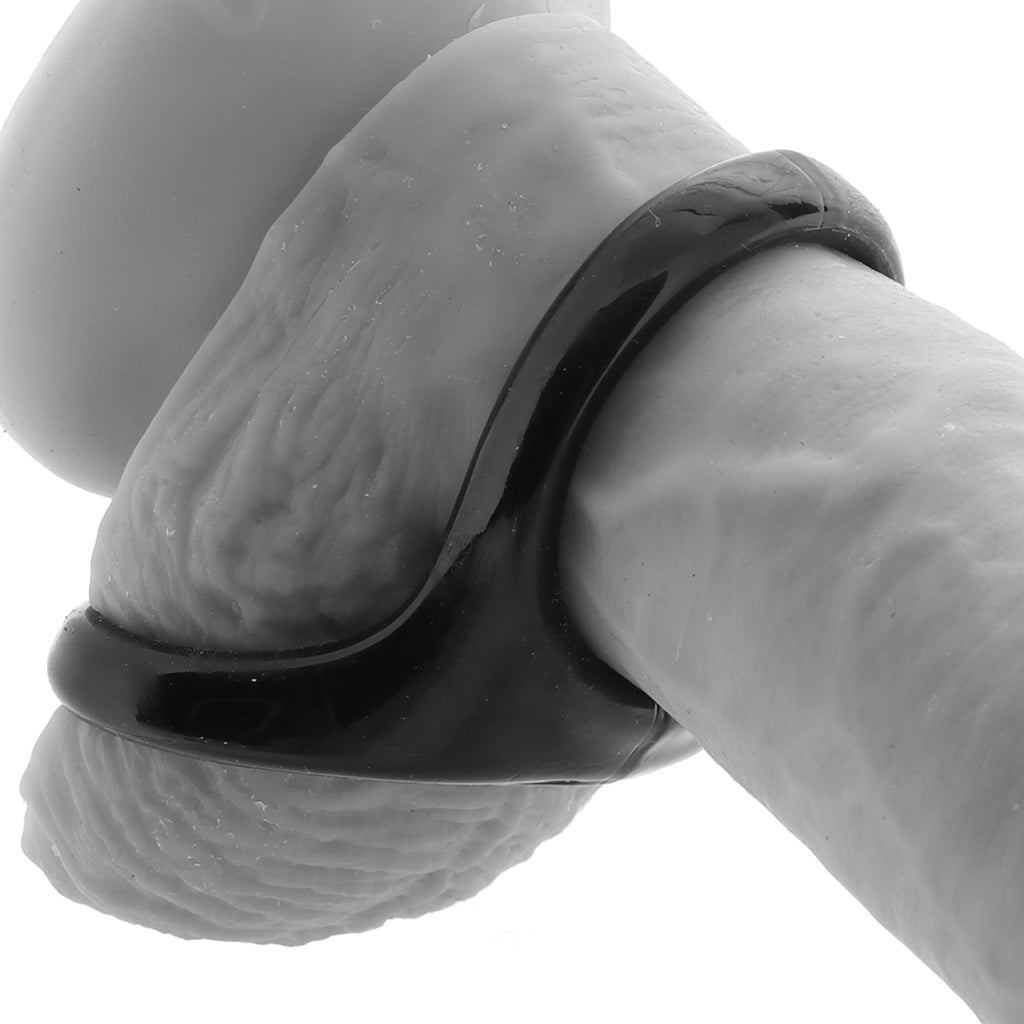 Colt Snug Tugger Dual Support Ring - Unleash Potent Erection & Teasing Stamina, Black