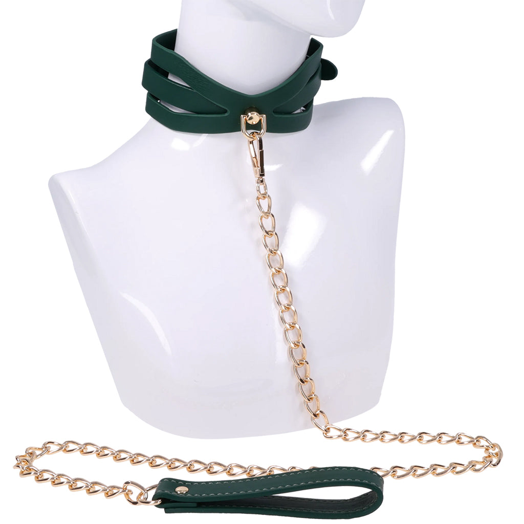 Sex & Mischief Indica Cutout Collar and Leash