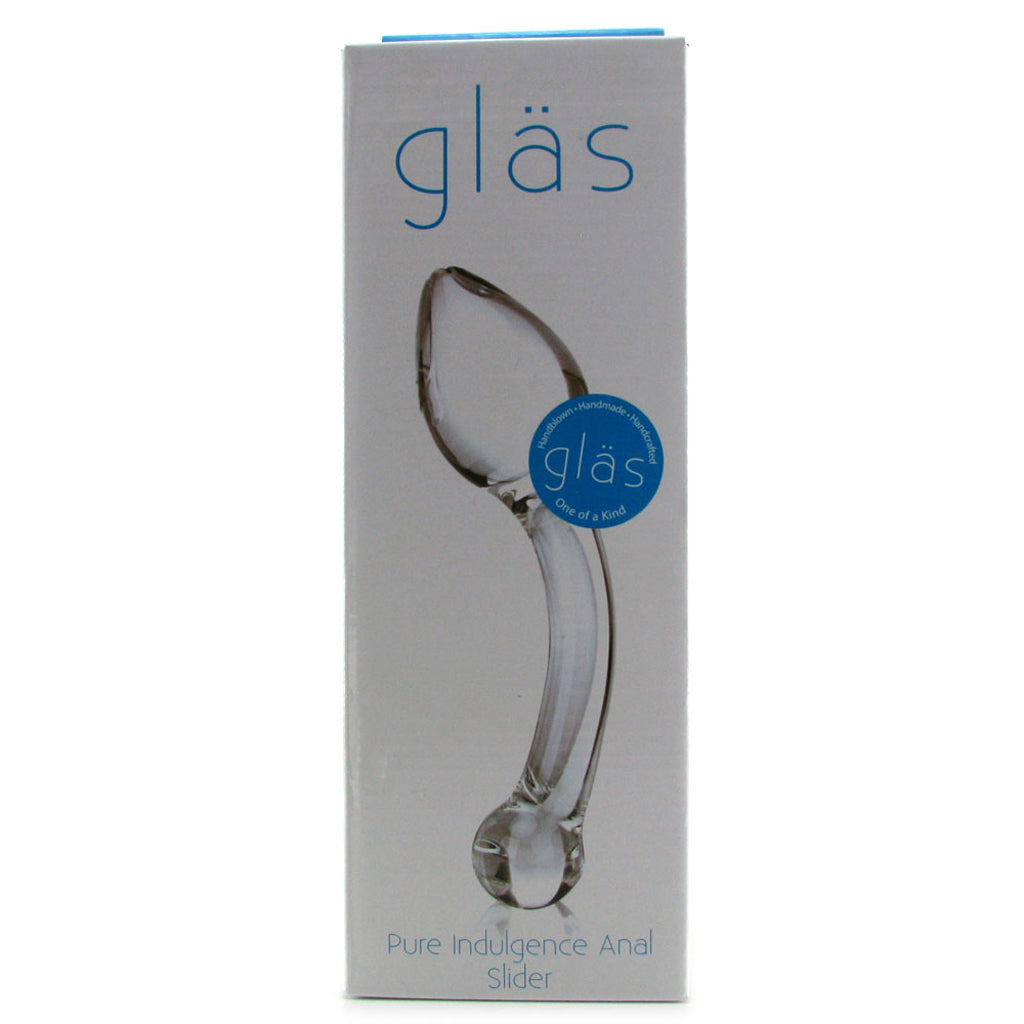 gläs Pure Indulgence Anal Slider Glass Dildo