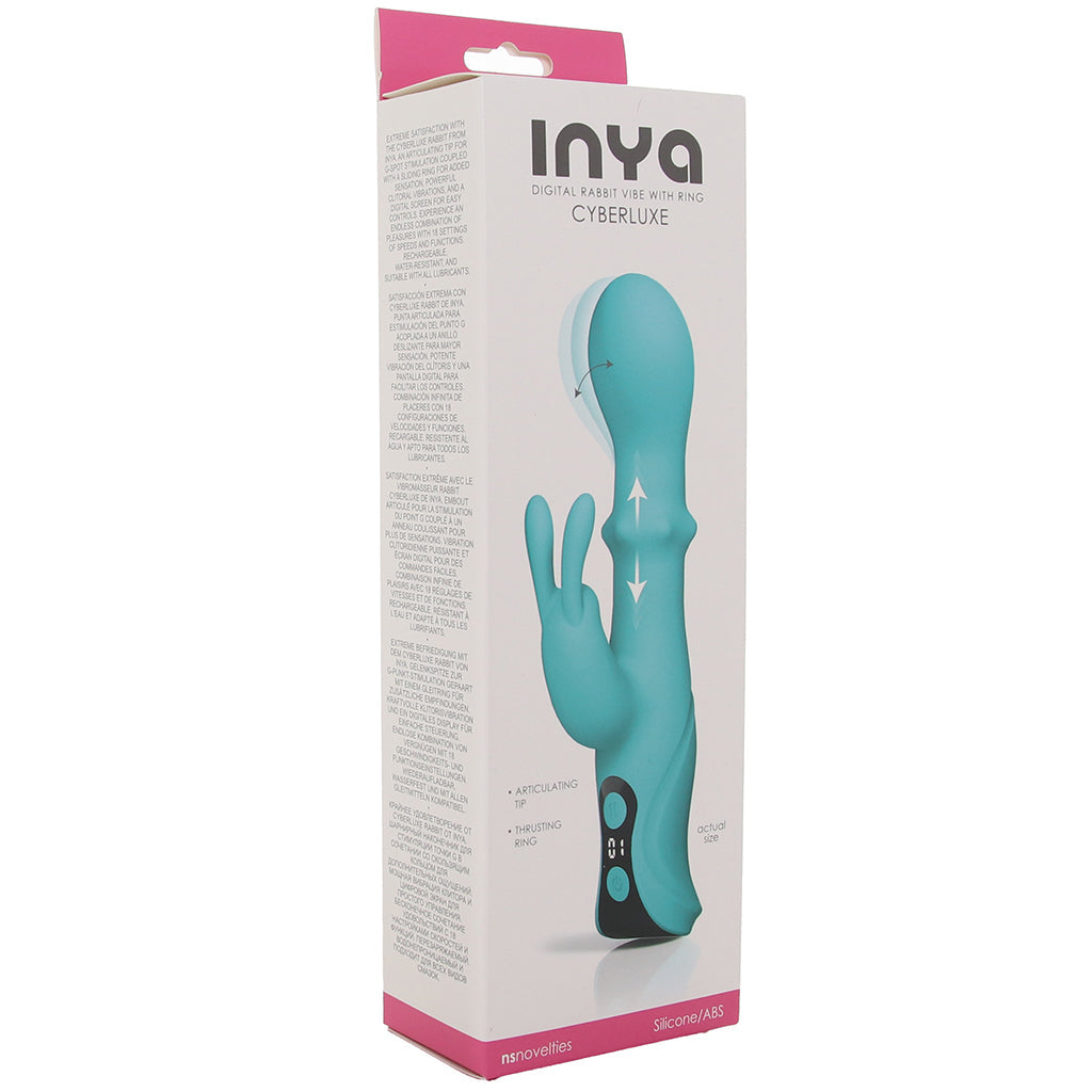 ns novelties Inya Cyberluxe Rabbit Vibe with Thrusting Ring - Vibrators - HoneyHugs Canada (View 9)