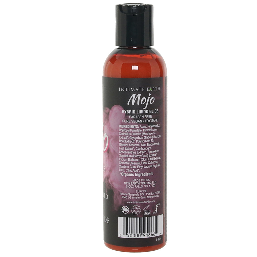 Intimate Earth Mojo Aphrodisiacs Hybrid Libido Glide - Premium Anal Lube, 4oz/120ml