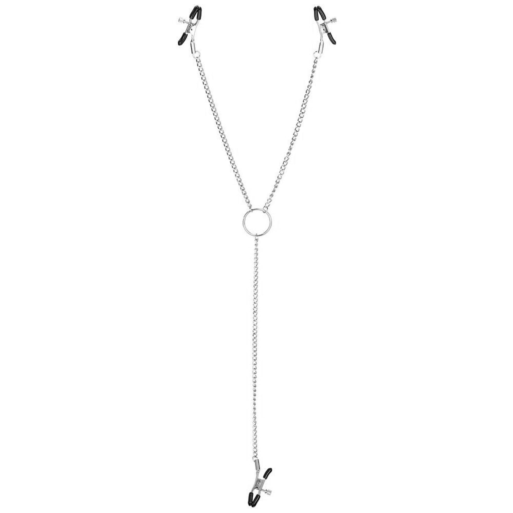 Unleash Desire: Triple Intimate Silver Clamps | Nipple & Clitoral Play
