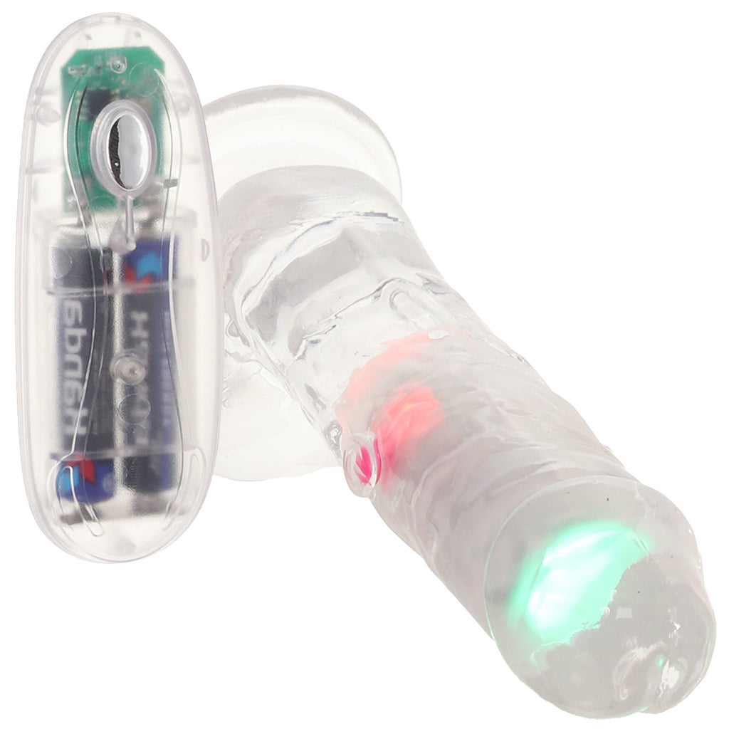 RealRock RealRock 6 Inch Light Up Vibrating Ballsy Dildo - Vibrators - HoneyHugs Canada (View 2)