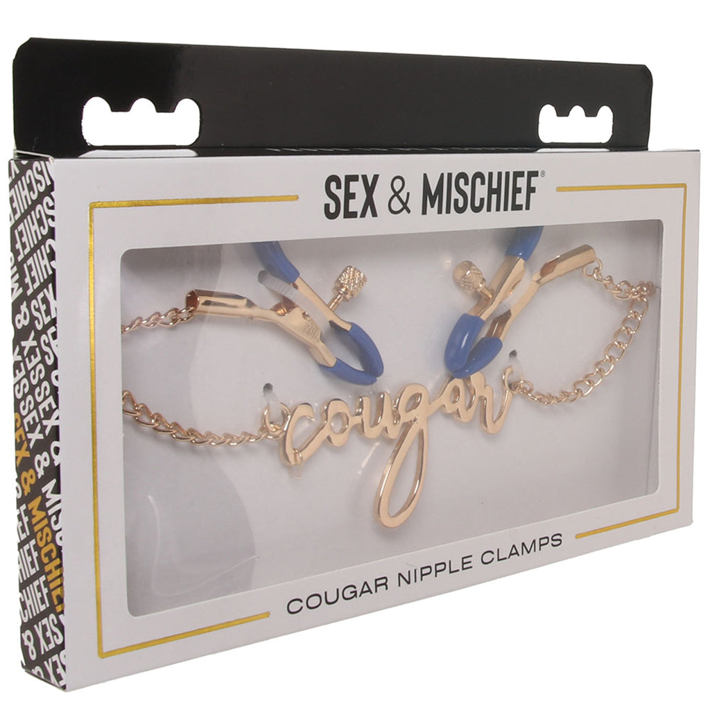 Sex & Mischief Cougar Nipple Clamps: Ignite Passion with Adjustable Precision