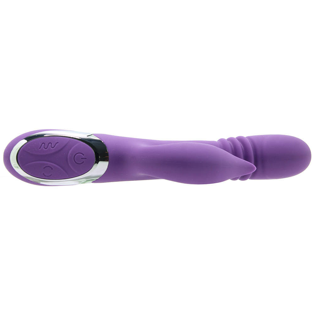 CalExotics Enchanted Kisser: Luxurious Thrusting Rabbit Vibrator for Ultimate Dual Sensation