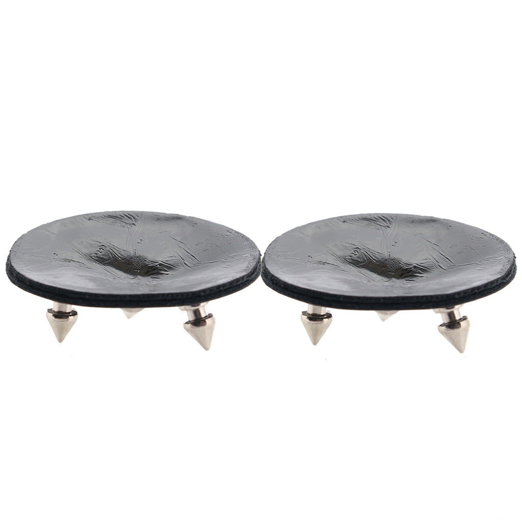 Nipple Couture Black Studded Reusable Pasties – Faux Leather Adhesive Nipple Covers