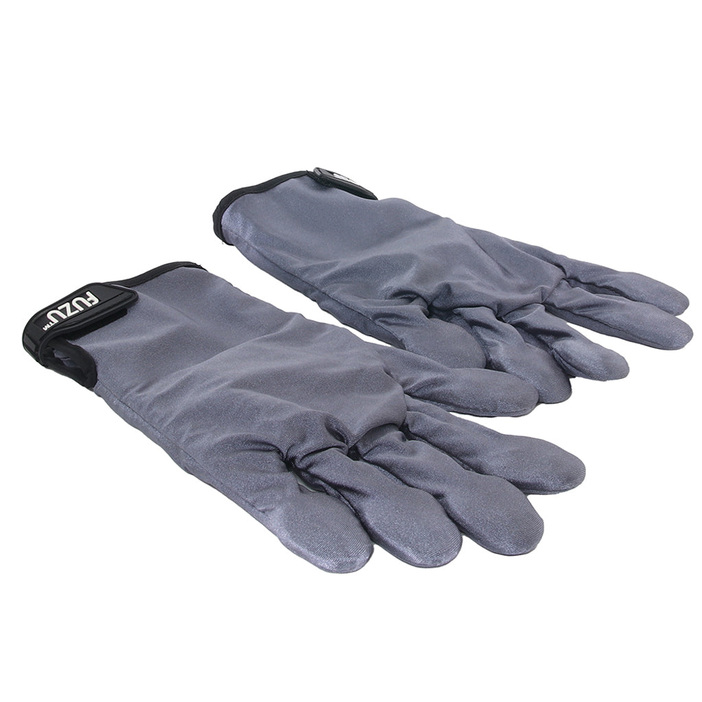 Deeva Fuzu Vibrating Large Massage Gloves in Grey - Vibrators - HoneyHugs Canada (View 4)