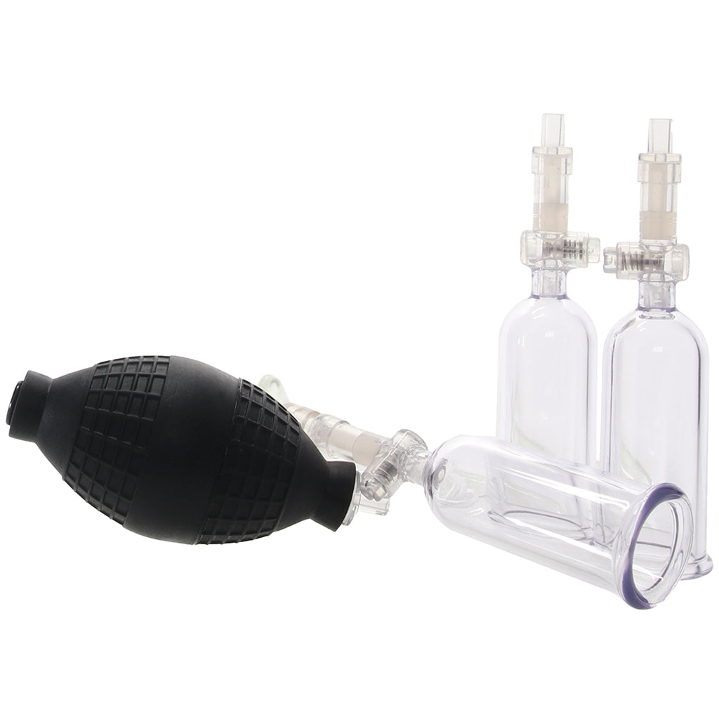 Lux Fetish Nipple Suckers with Clitoral Pump - Vibrators - HoneyHugs Canada (View 3)
