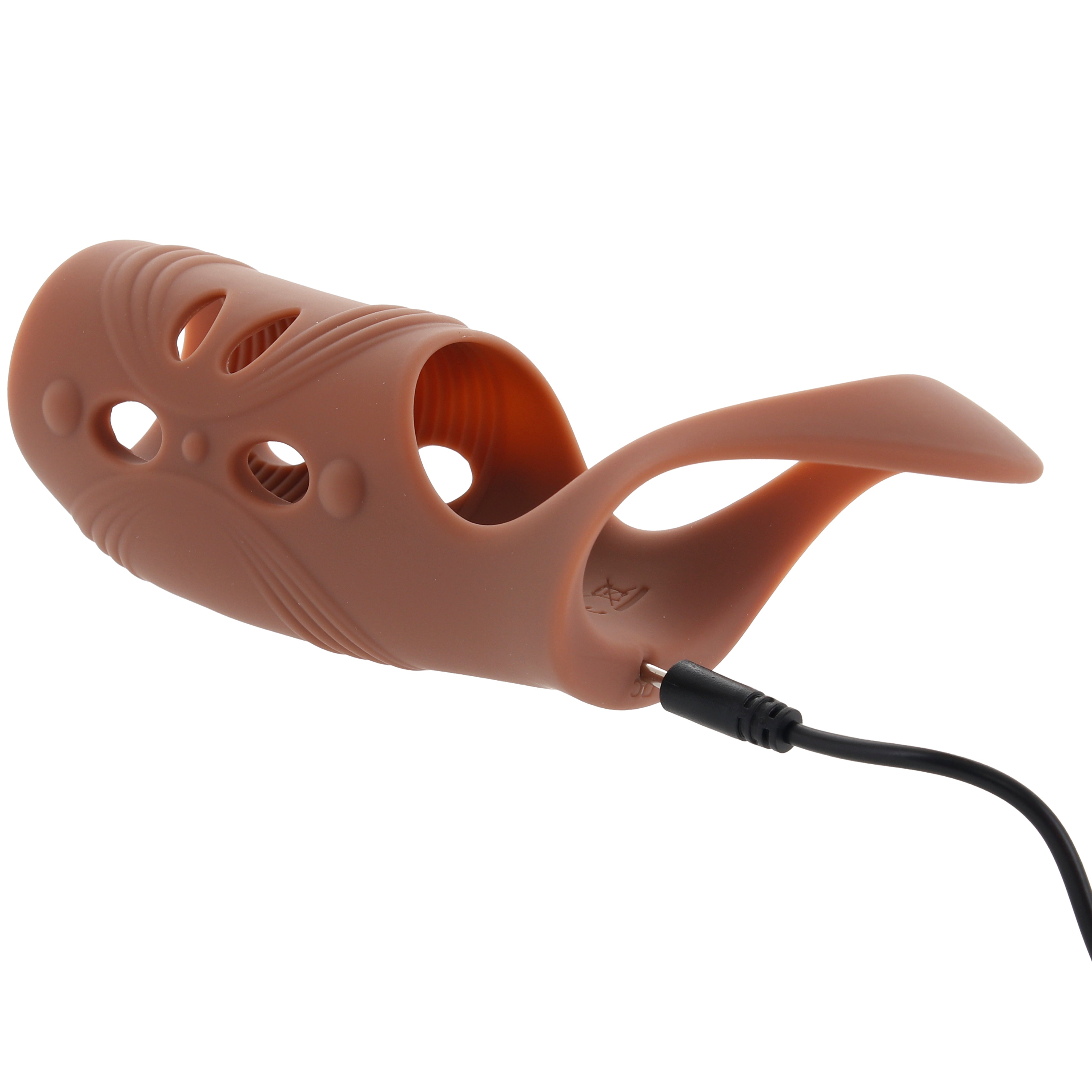 Performance Maxx Open-Ended Vibrating Penis Sleeve in Dark