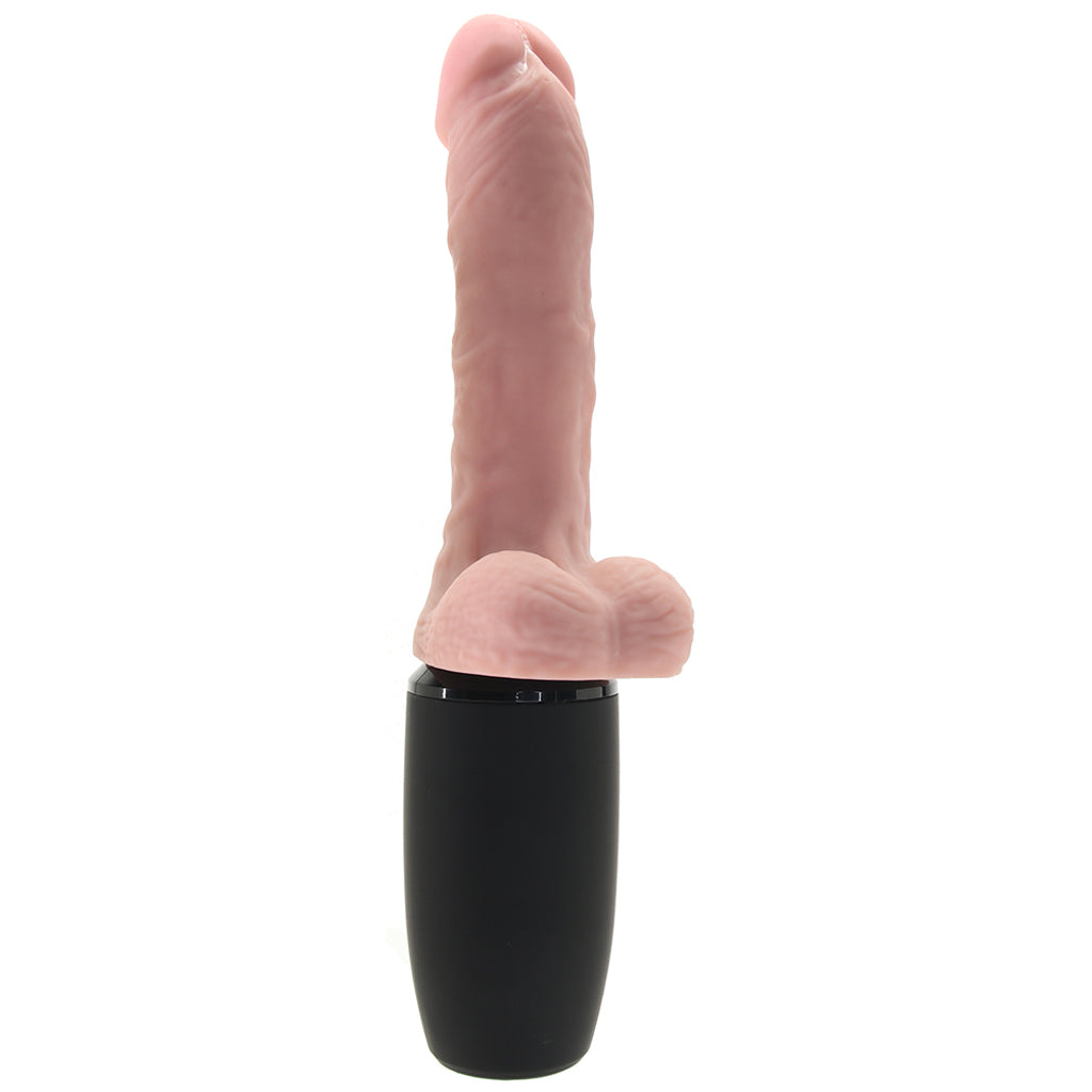 King Cock King Cock Triple Threat 6.5 Inch Thrusting Cock in White - Vibrators - HoneyHugs Canada (View 2)