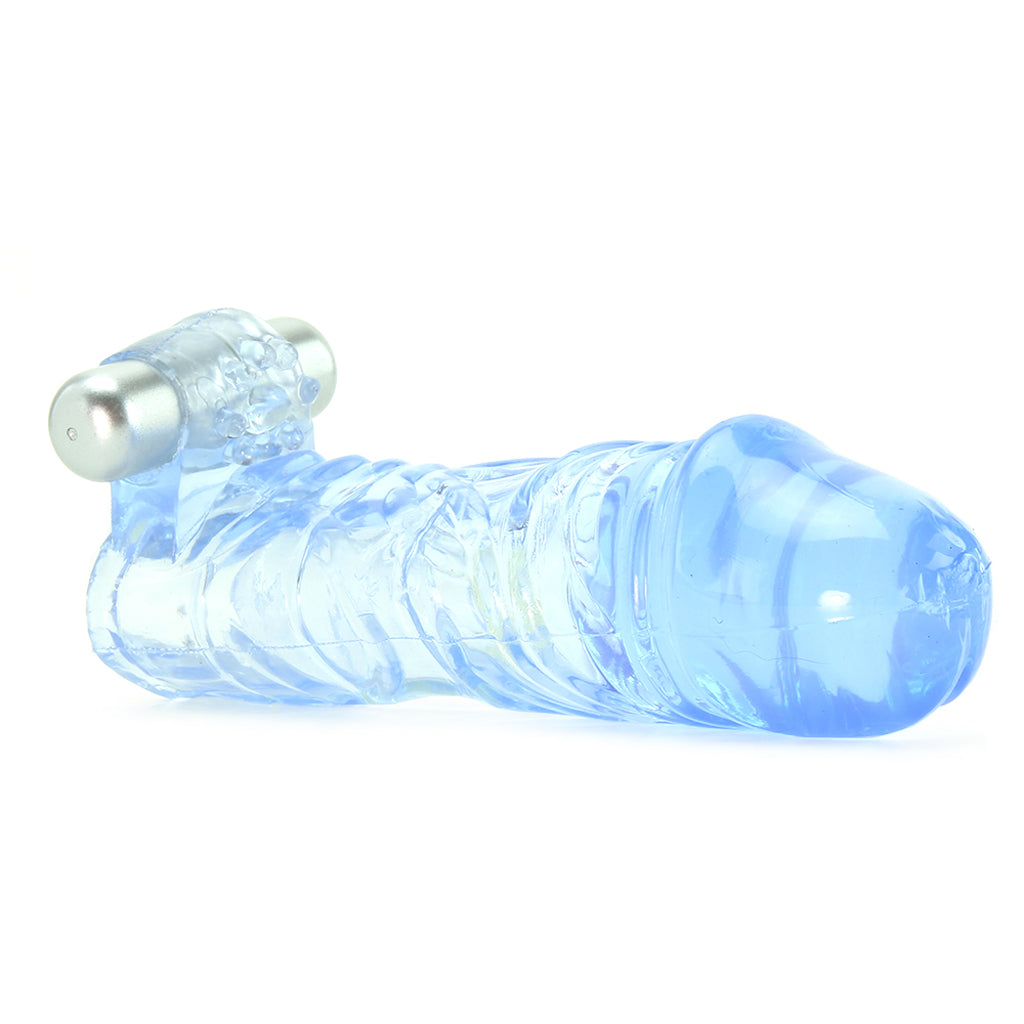 Extend It Up! Vibrating Extension Sleeve in Blue