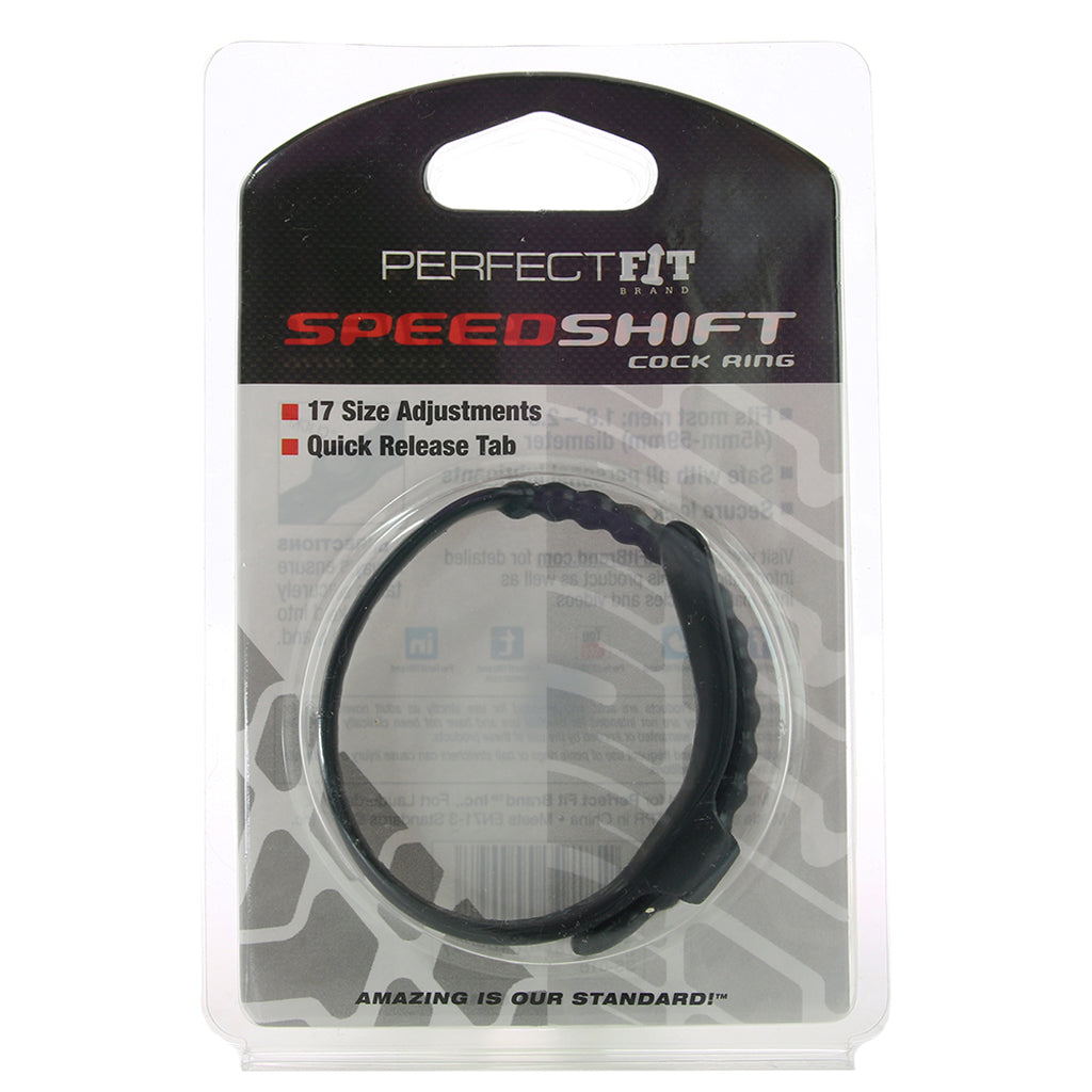 Perfect Fit Speed Shift Black Erection Ring: Enhanced Firmness & Stamina