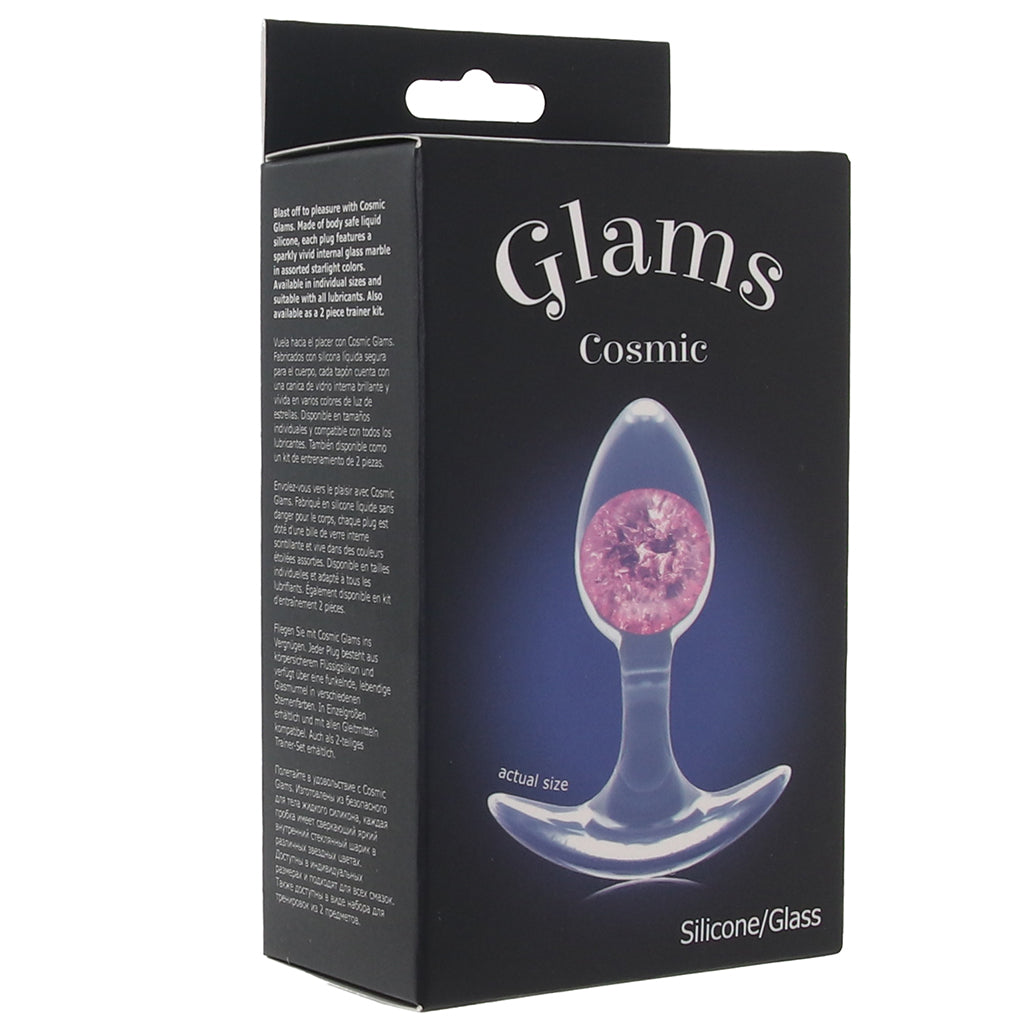 Cosmic Glams Pink Butt Plug in Small