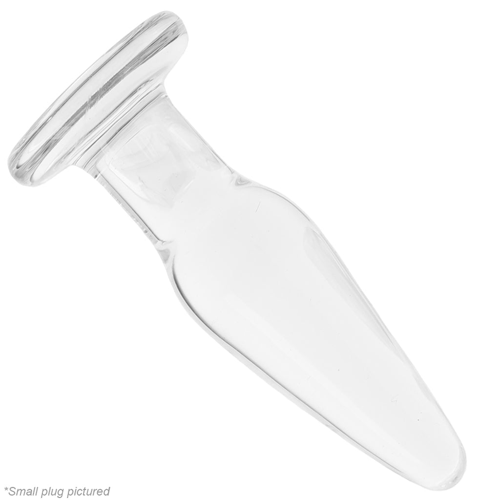 Exquisite Crystal Premium Glass Tapered Anal Training Kit - Clear | Smooth Progression