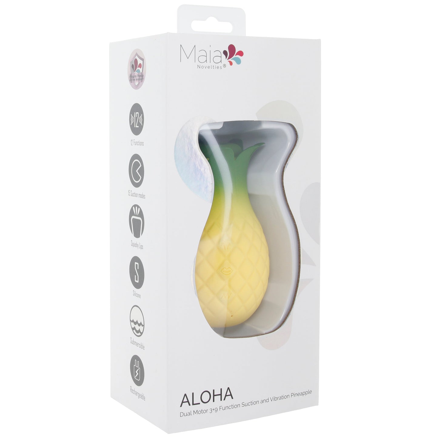 Aloha Dual Stimulator Pineapple Suction Vibe