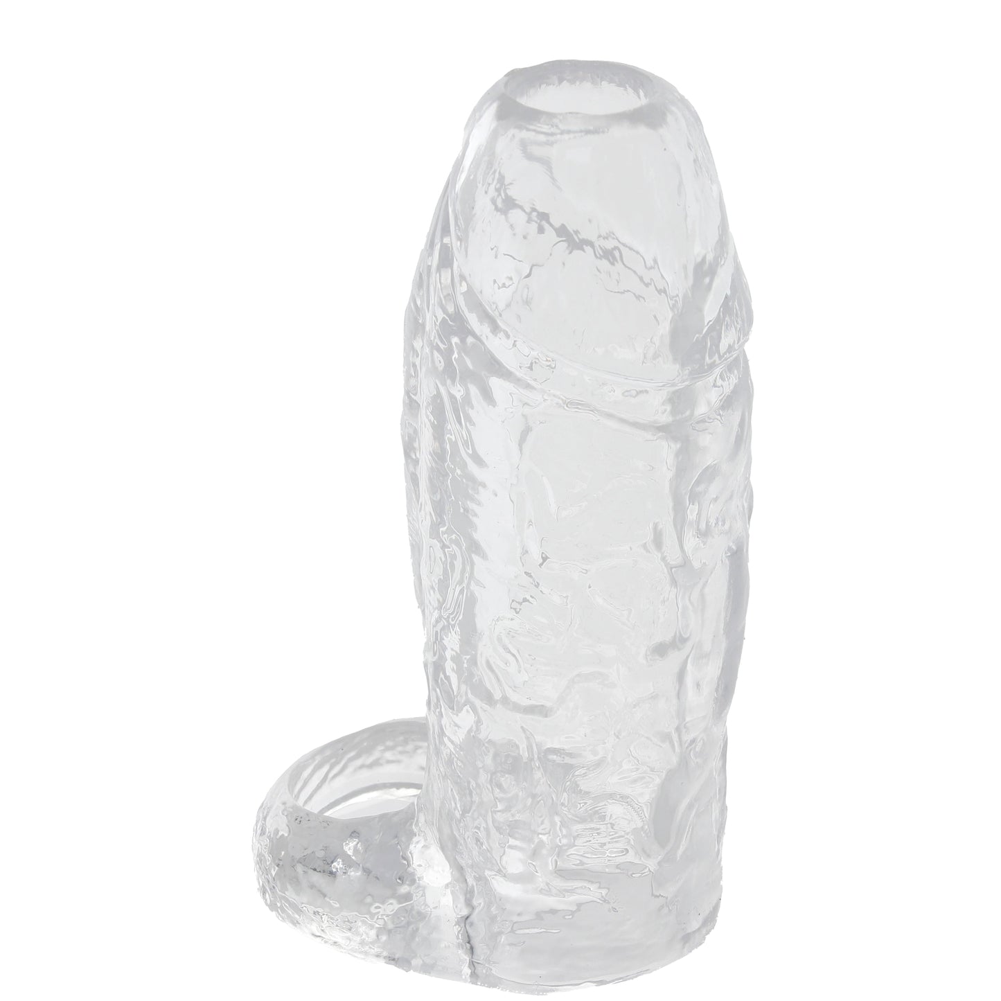 TitanMen 5 Inch Cock Sleeve with Ball Strap in Clear