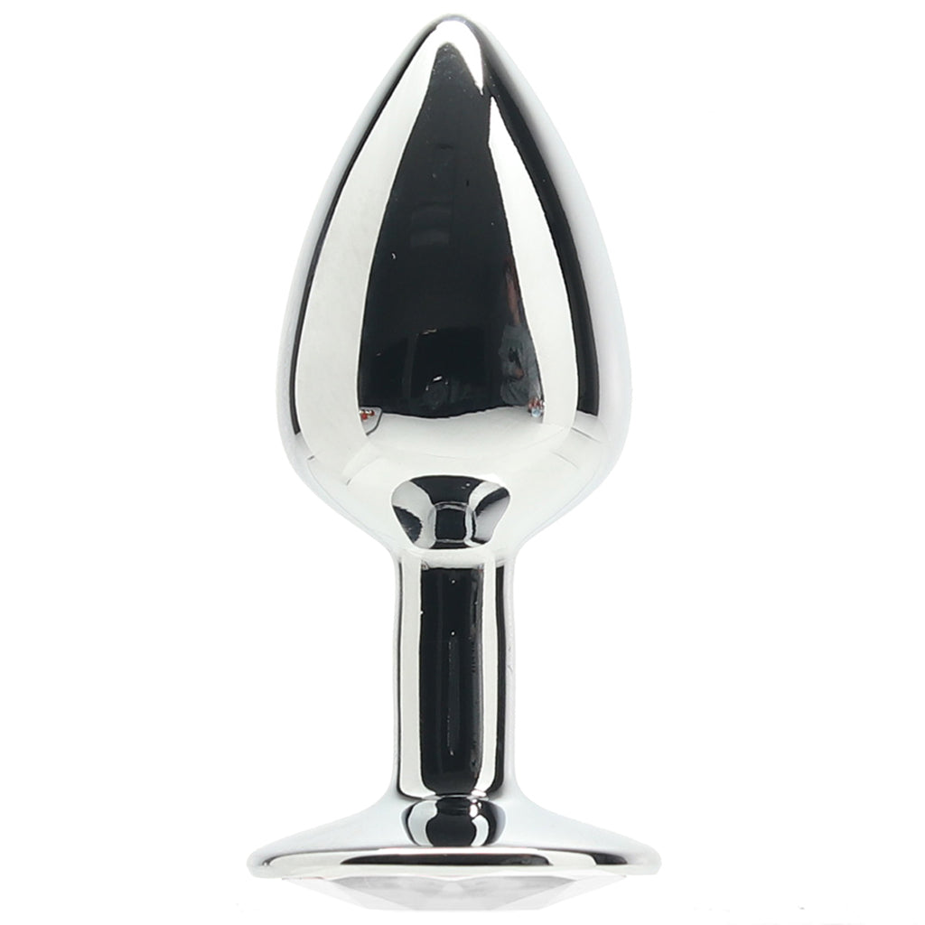 Ouch! Round Gem Silver Plug in Small