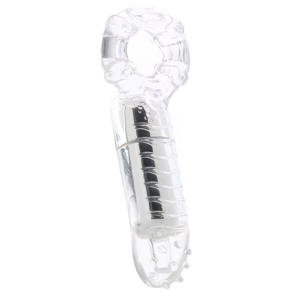 The MachO Collection MachO Clitoral Massage Vibrating Cock Ring in Clear - Vibrators - HoneyHugs Canada (View 4)