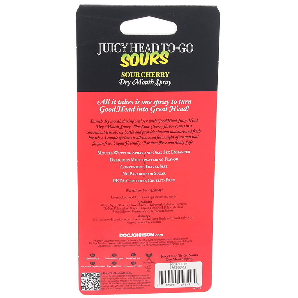 GoodHead Juicy Head Sours Spray To-Go in Cherry