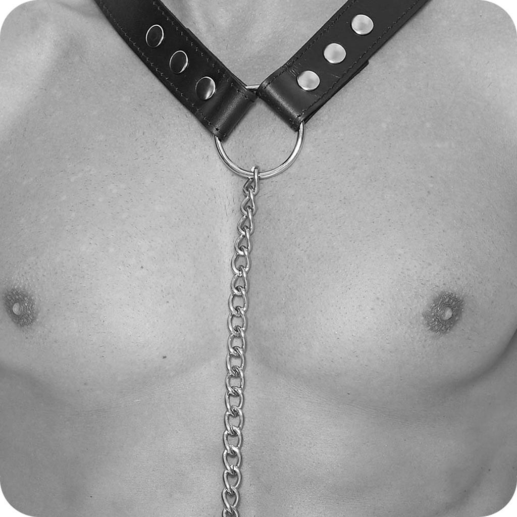 Ouch! Twisted Bit Bonded Leather Harness