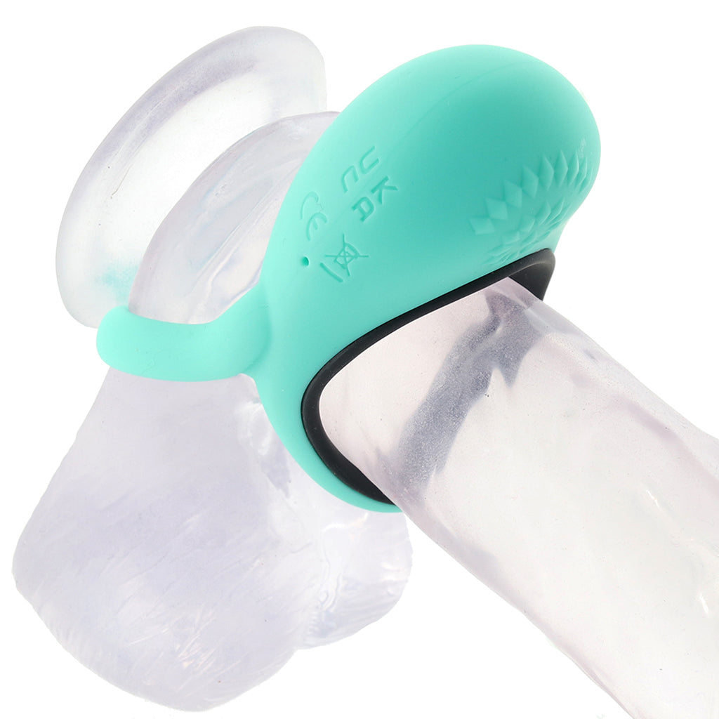 CalExotics Link Up Remote Alpha Vibrating Dual Cock Ring - Vibrators - HoneyHugs Canada (View 2)