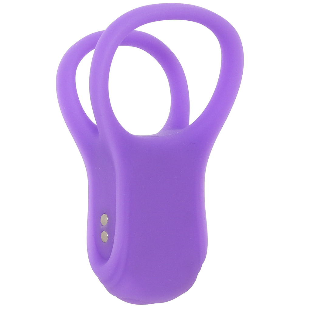 CalExotics Basic Essentials Dual Support Vibrating Cock Ring - Vibrators - HoneyHugs Canada (View 6)
