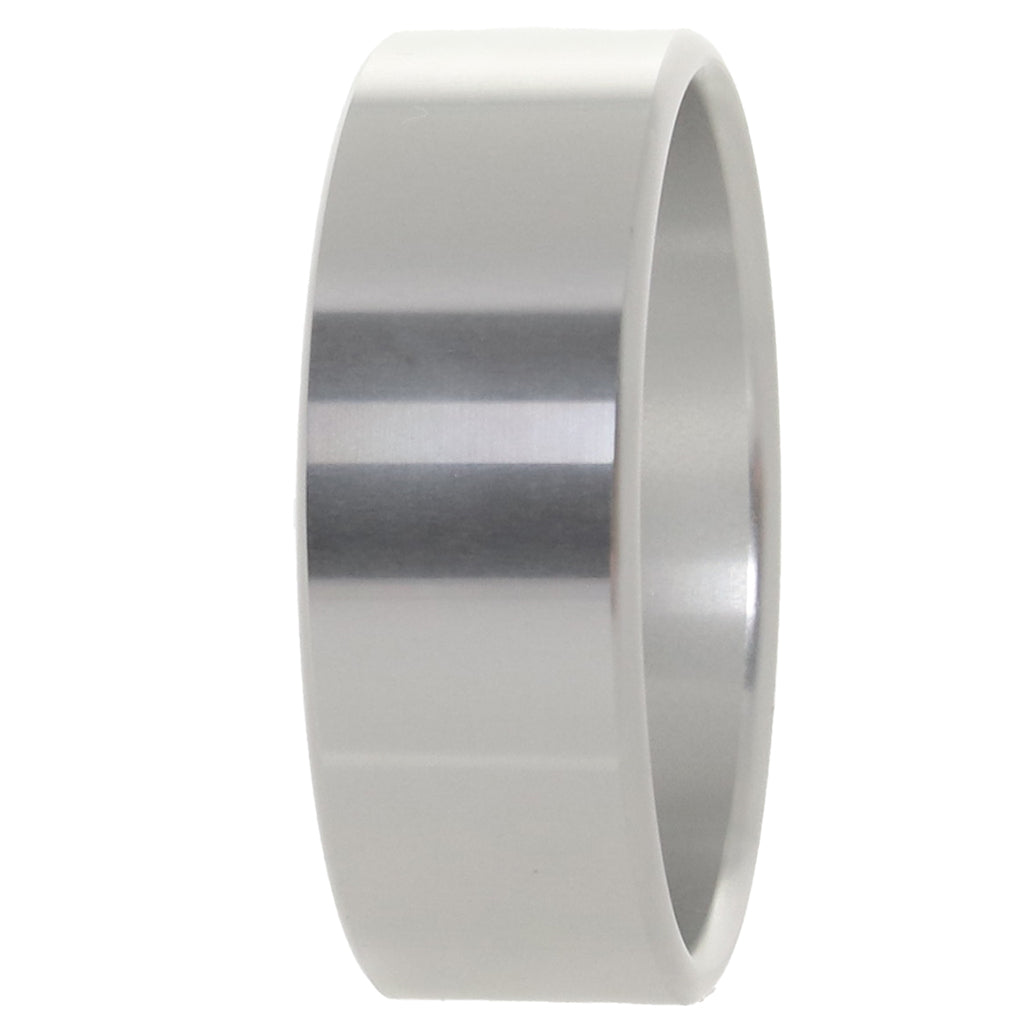 Rock Solid The Brushed Alloy Cock Ring in Large