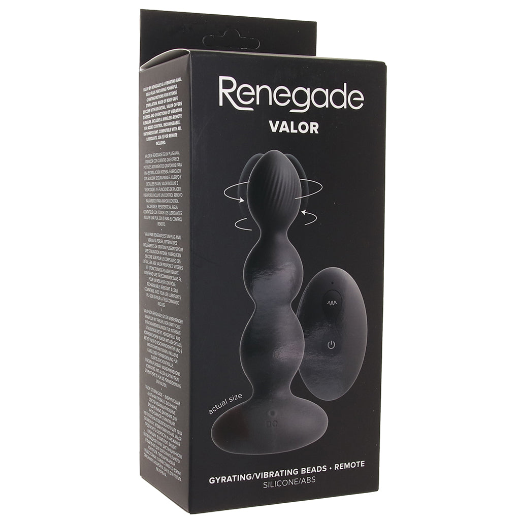Renegade Series Renegade Valor Gyrating & Vibrating Beaded Plug - Vibrators - HoneyHugs Canada (View 9)