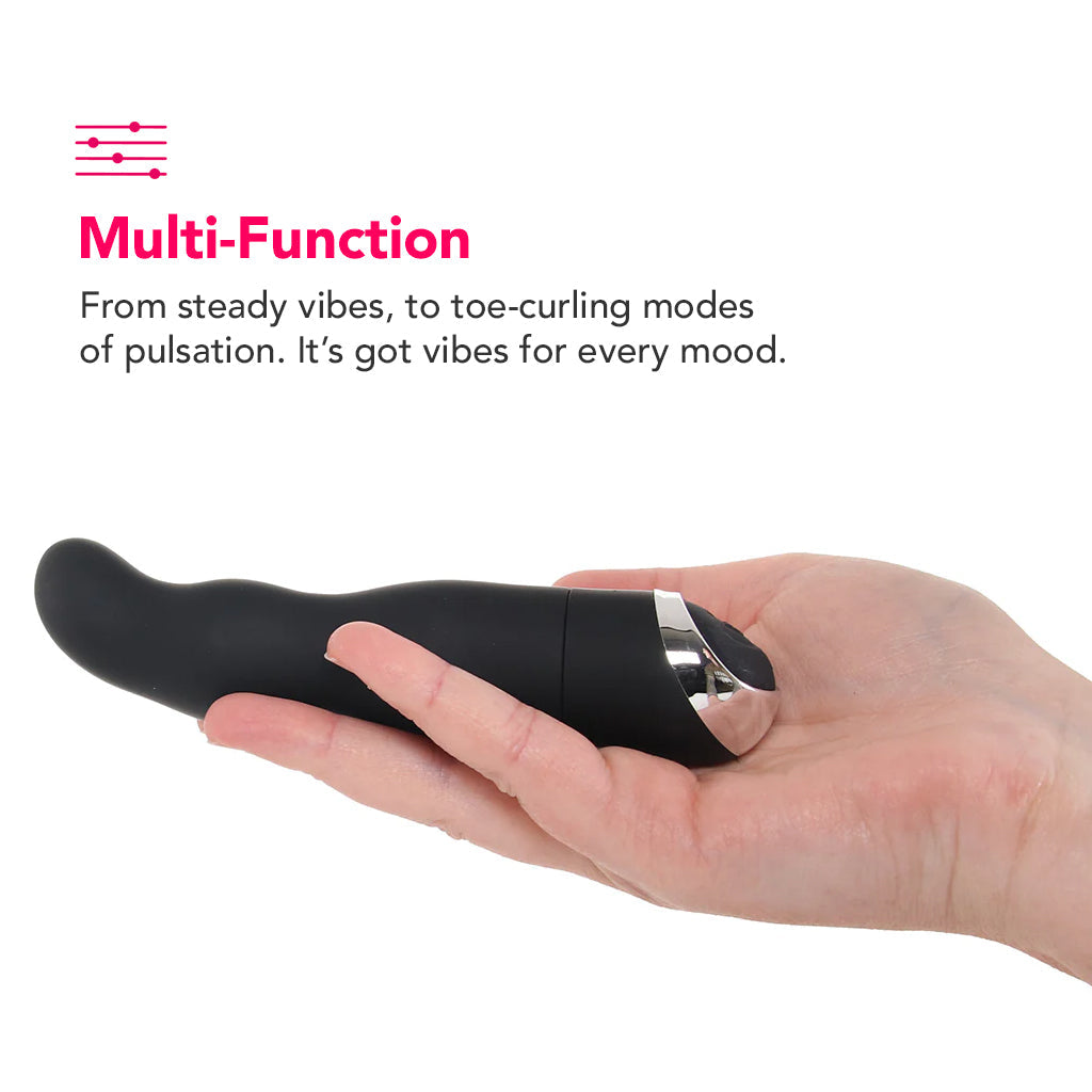 Classic Chic 8 Function Classic Chic Curve Vibe in Black - Vibrators - HoneyHugs Canada (View 4)