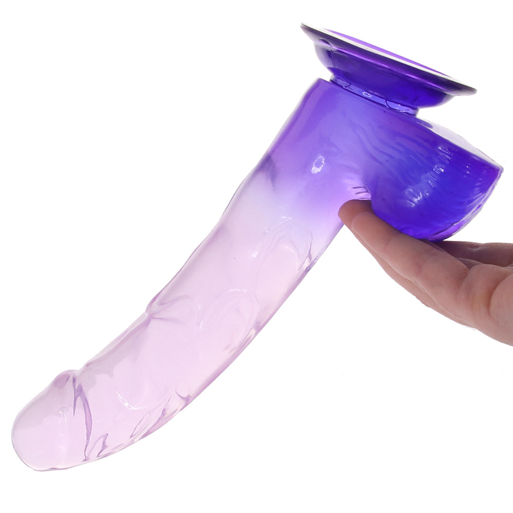 King Cock 9 Inch Ballsy Dildo: Realistic Pleasure in Translucent Purple